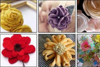Как сделать цветок из ткани: очень простой способ Плоские цветы из ткани своими руками